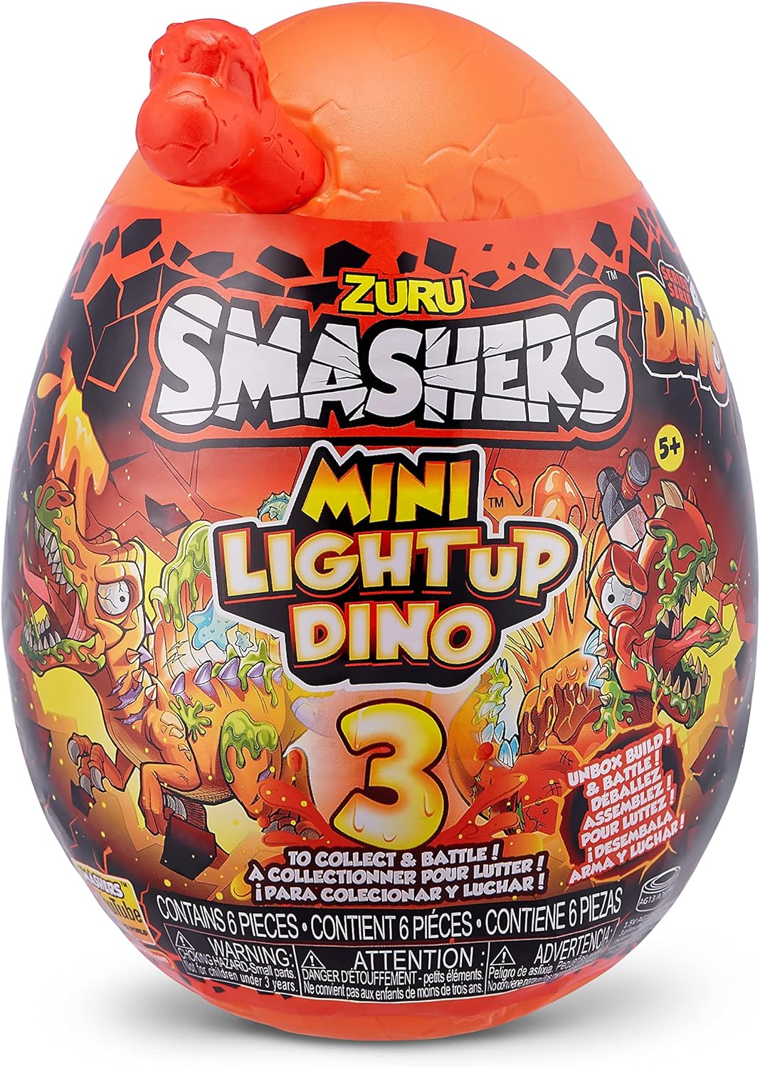 ZURU SMASHERS Mini Light-Up Dino