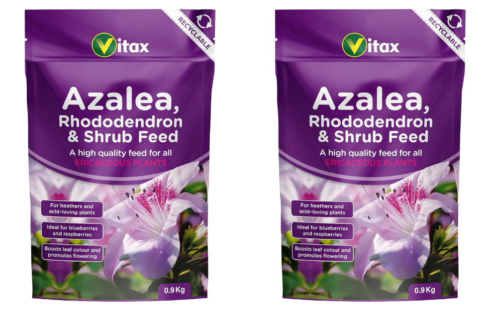2 x Vitax Azalea, Rhododendron & Shrub Fertiliser 0.9kg