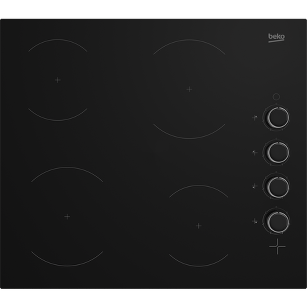 Beko CIHYV21B 58cm Ceramic Hob - Black