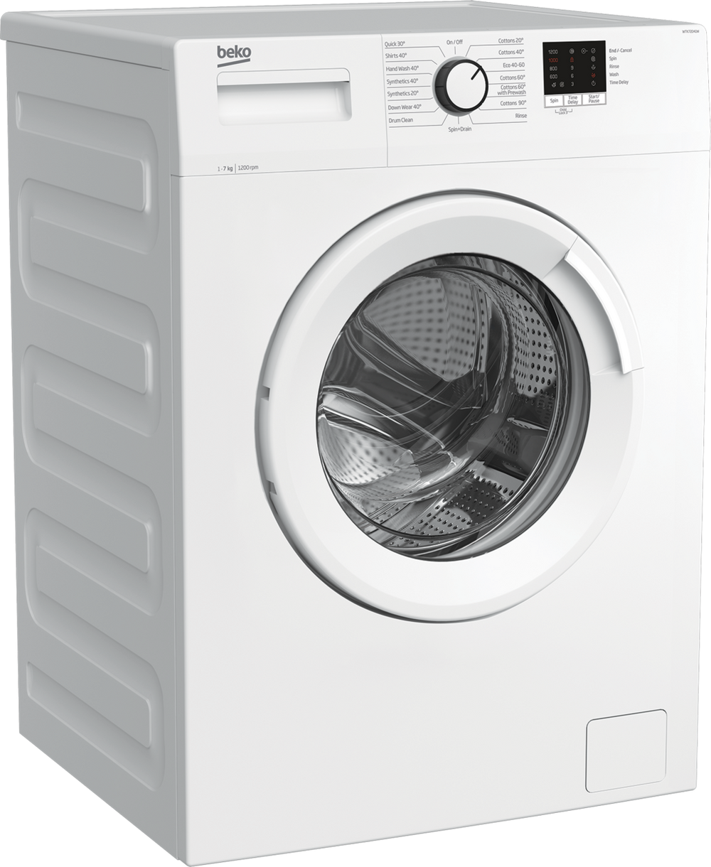 Beko WTK72041W 7kg 1200 Spin Washing Machine with Quick Programme - White