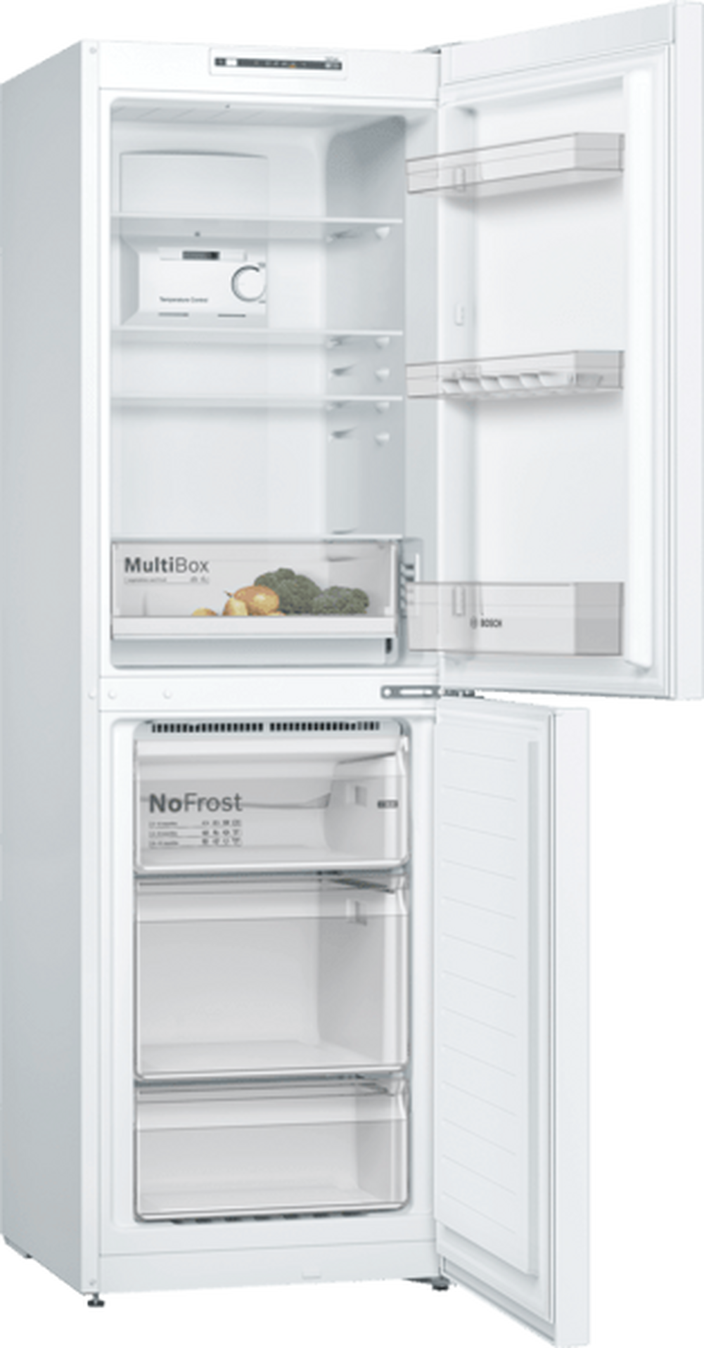 Bosch KGN34NWEAG 60cm50/50 Frost Free Fridge Freezer - White