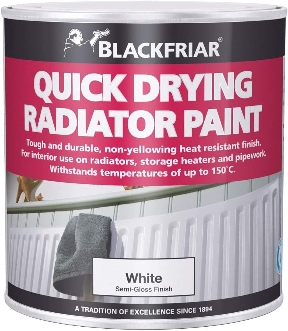 Blackfriar Quick Drying Radiator Paint 500ml Brilliant White