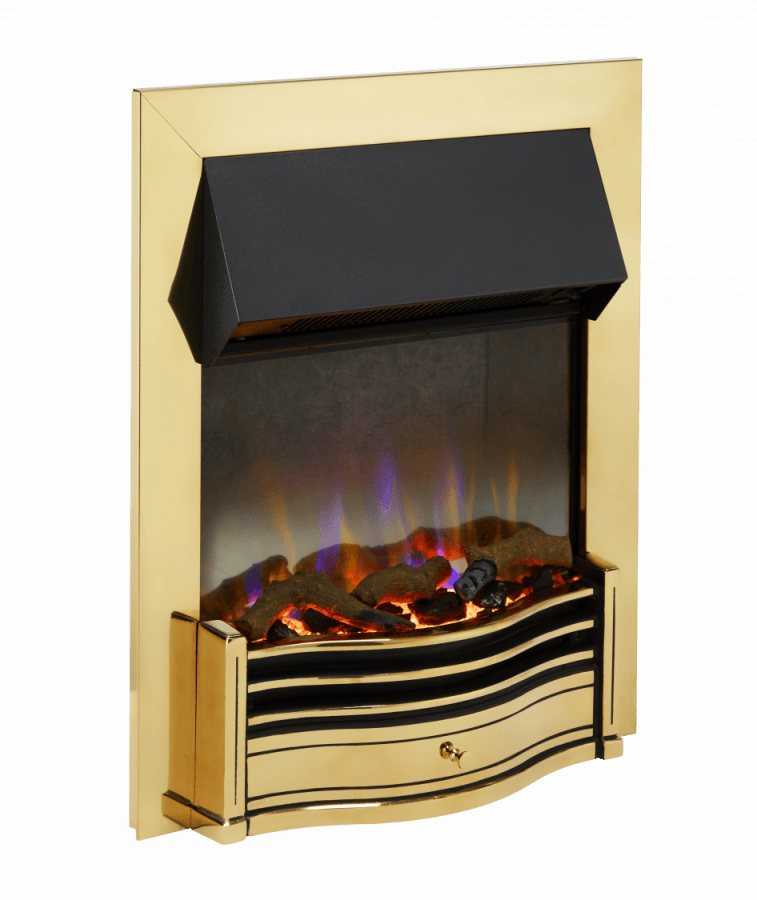 Dimplex Dumfries Brass Inset Optiflame 3D Electric Fire