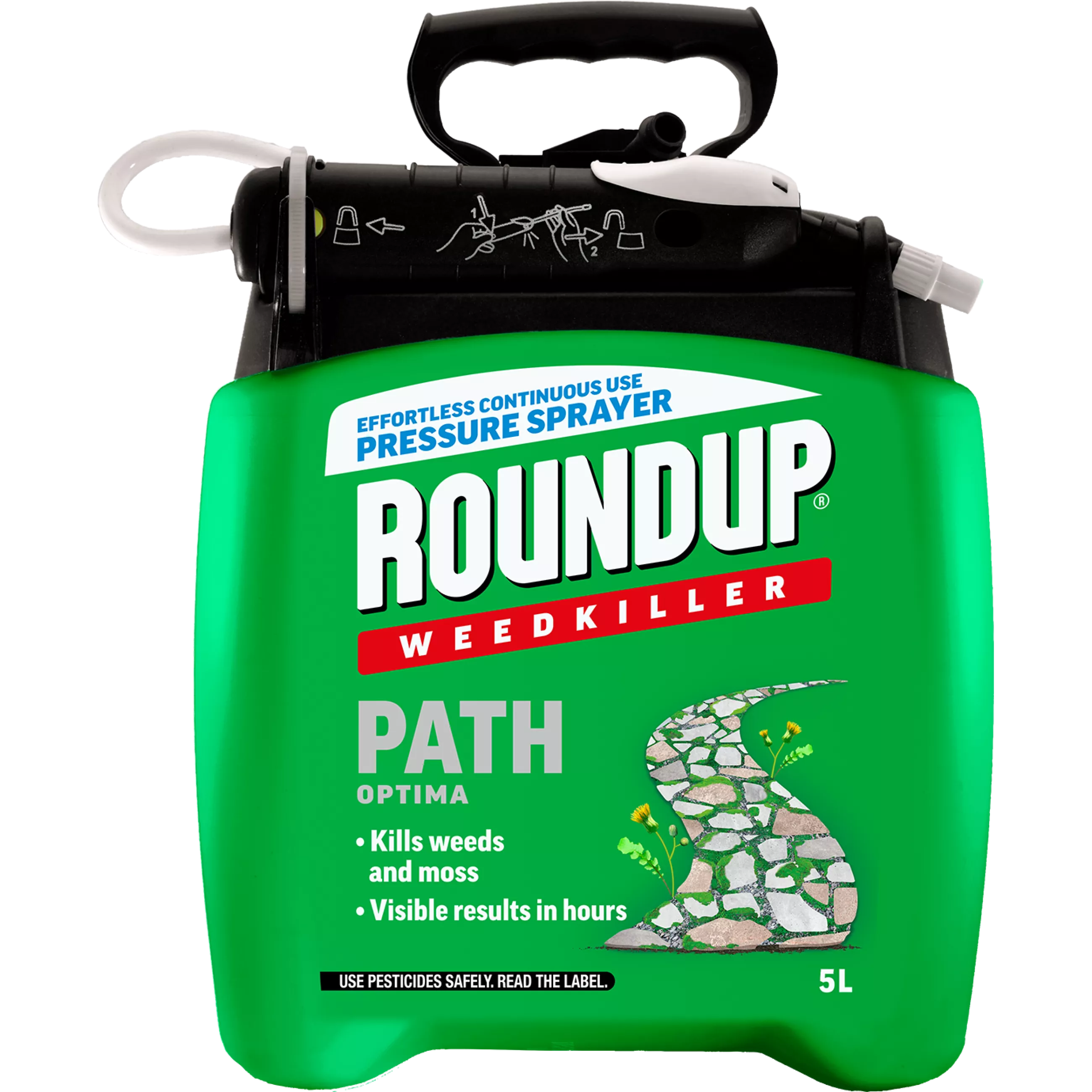 Roundup Weedkiller Path Optima Pump N Go 5L