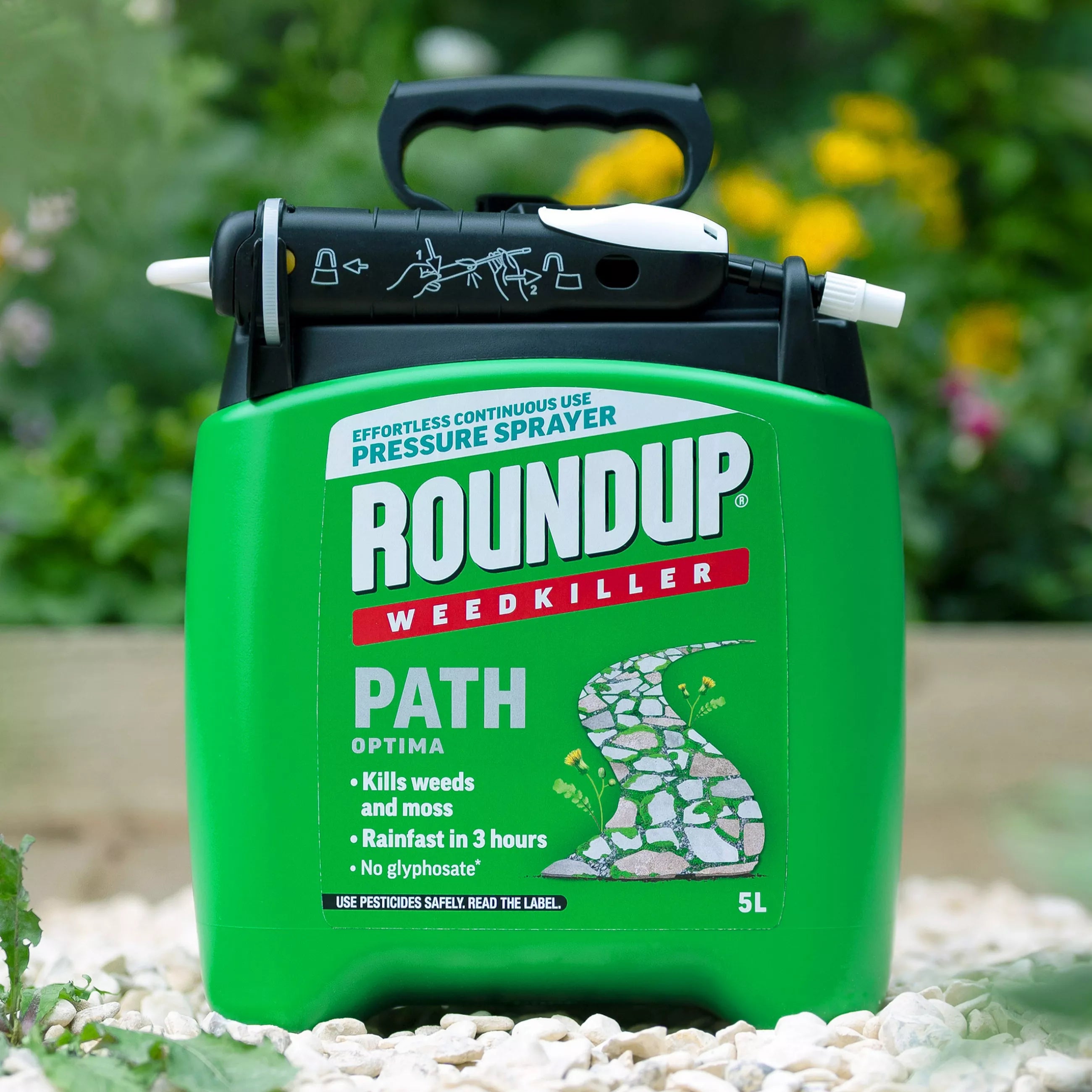 Roundup Weedkiller Path Optima Pump N Go 5L