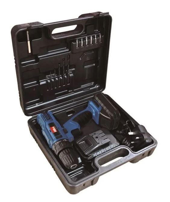 Hilka 18V Li-ion Cordless Drill/Driver with Two Batteries