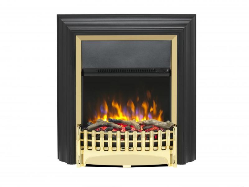 Dimplex Kingsley Deluxe Brass Freestanding Optiflame Electric Fire