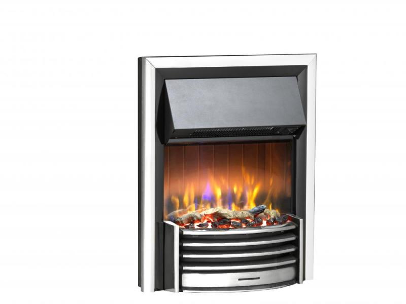 Dimplex Lerwick Chrome Inset Optiflame 3D Electric Fire