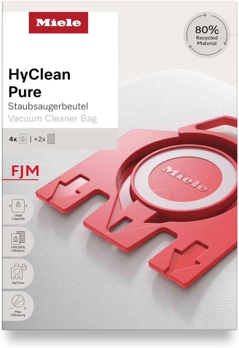 Miele FJM HyClean 3D Efficiency Dustbags for Compact, S700, S4000 and S6000 Series