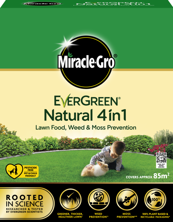 Miracle-Gro Natural 4 in 1 Feed, Weed & Mosskiller