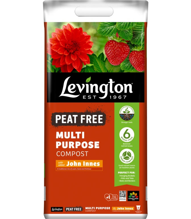 Levington Peat Free Multi-Purpose Compost With John Innes