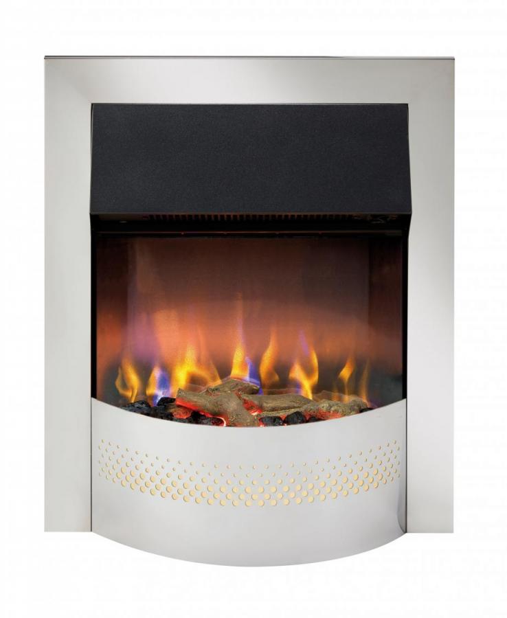 Dimplex Portree Chrome Inset Optiflame 3D Electric Fire