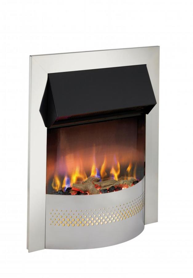 Dimplex Portree Chrome Inset Optiflame 3D Electric Fire