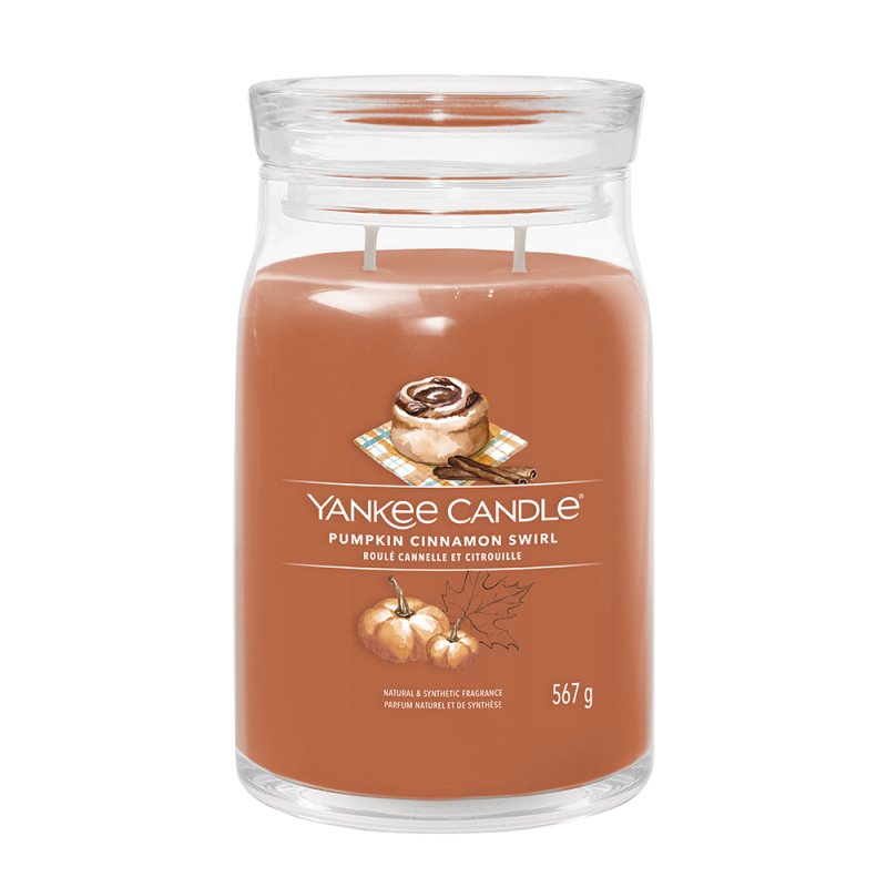 Yankee Candle Pumpkin Cinnamon Swirl Signature Large Jar