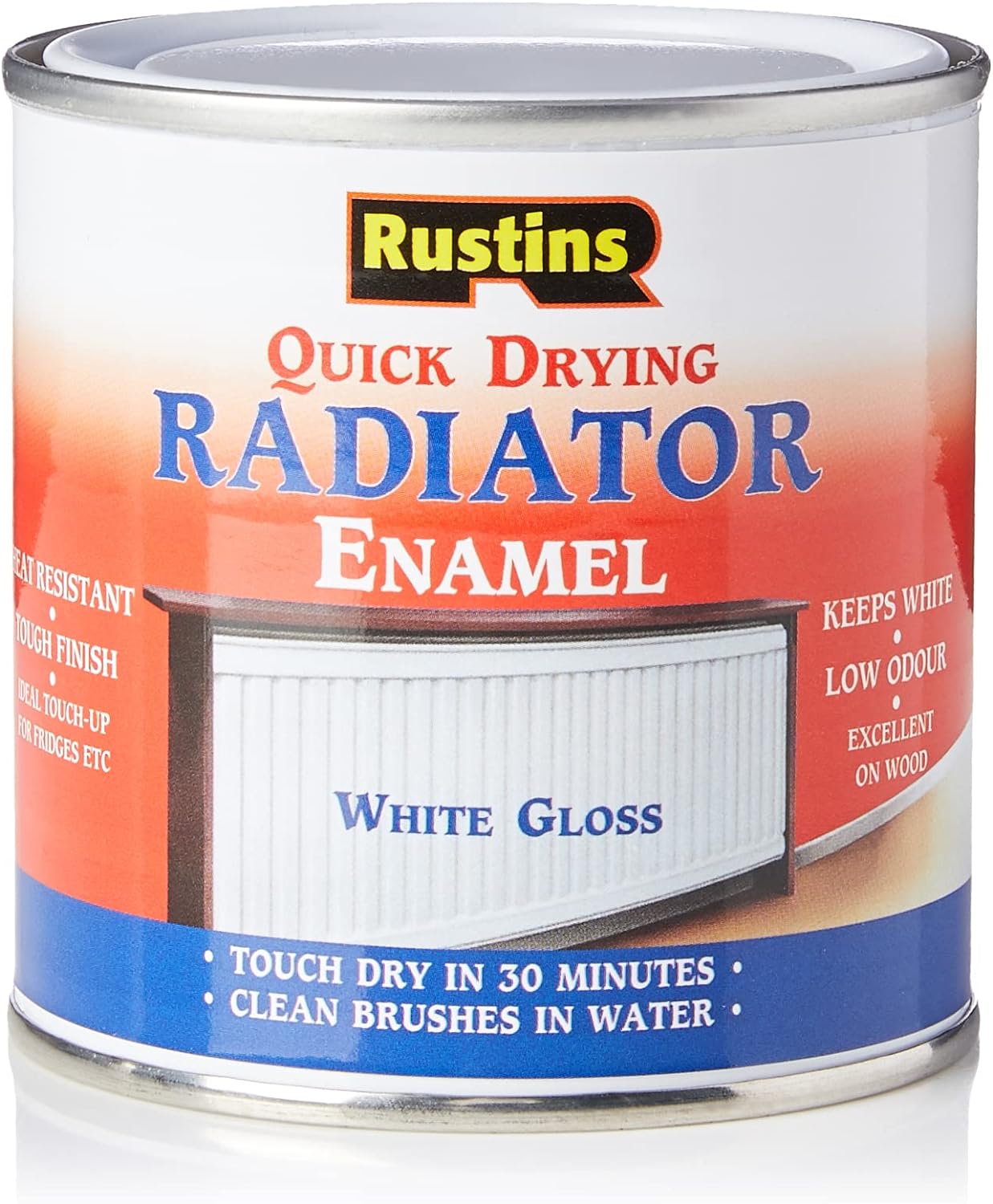 Rustins QD Radiator Enamel Gloss 250ml