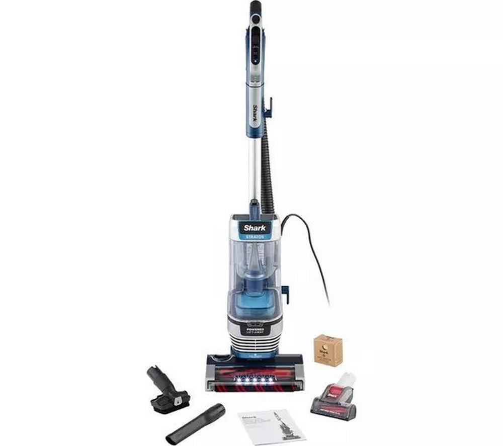 Shark AZ3000UKT Shark Stratos XL Anti Hair Wrap Plus Anti-Odour Upright Vacuum - Navy Blue