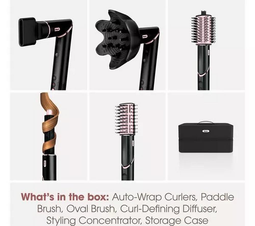 Shark HD440UK FlexStyle 5-in-1 Air Styler & Hair Dryer with Storage Case – Black