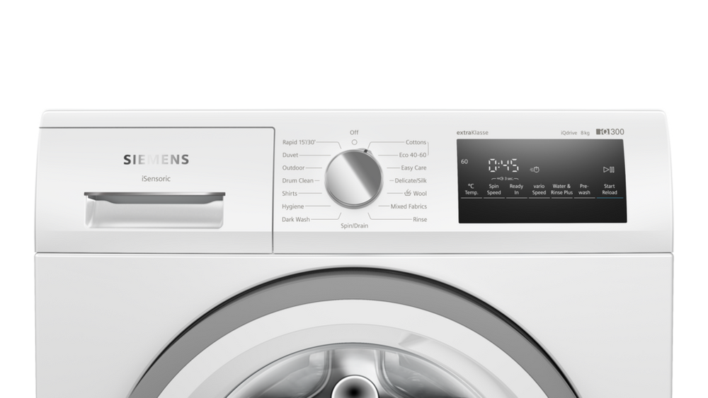 Siemens extraKlasse WM14NK09GB 8kg 1400 Spin Washing Machine - White