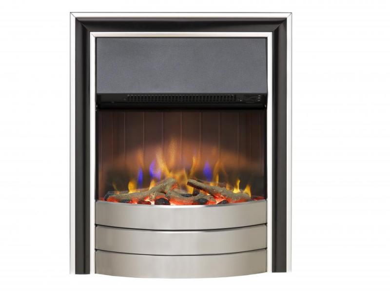 Dimplex Skeldon Chrome 3D Inset Optiflame 3D Electric Fire