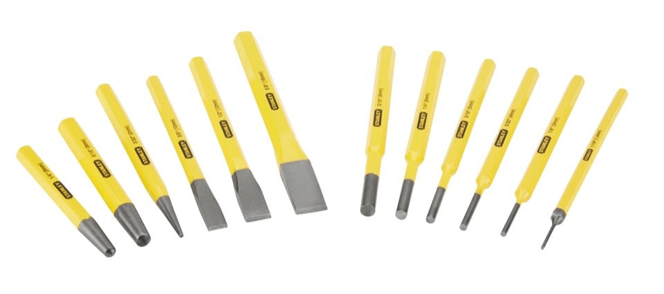 Stanley Punch And Chisel Kit 12 Piece