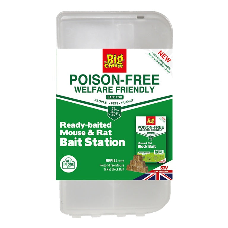 The Big Cheese Poison Free Ready Baited Mouse & Rat Station