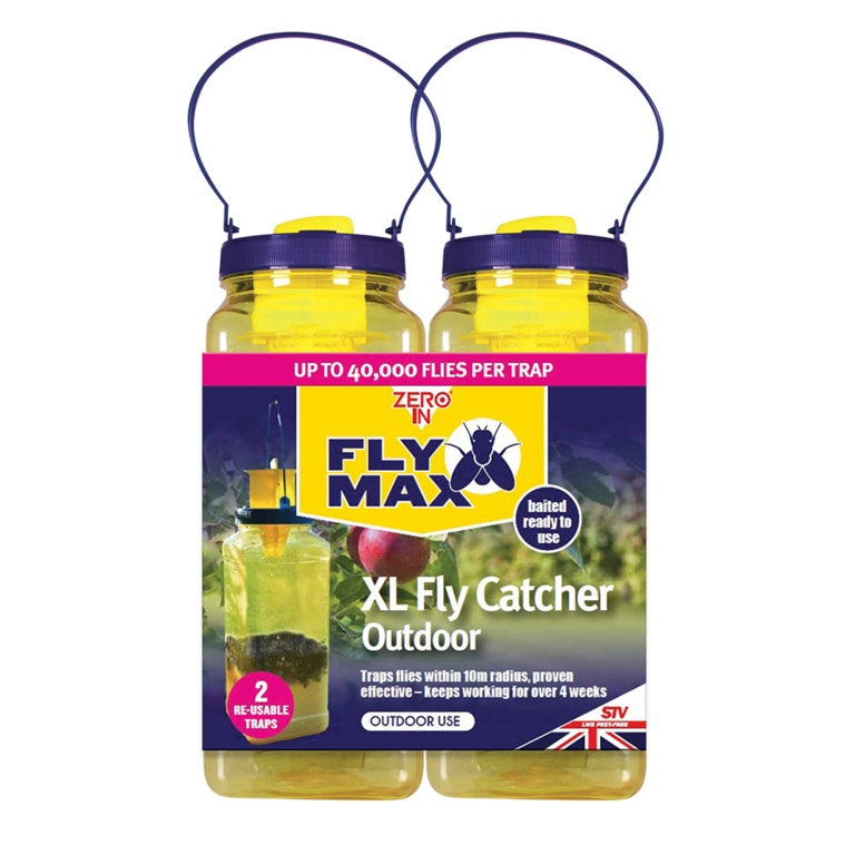Zero In Fly Max XL Fly Catcher Outdoor Twin Pack