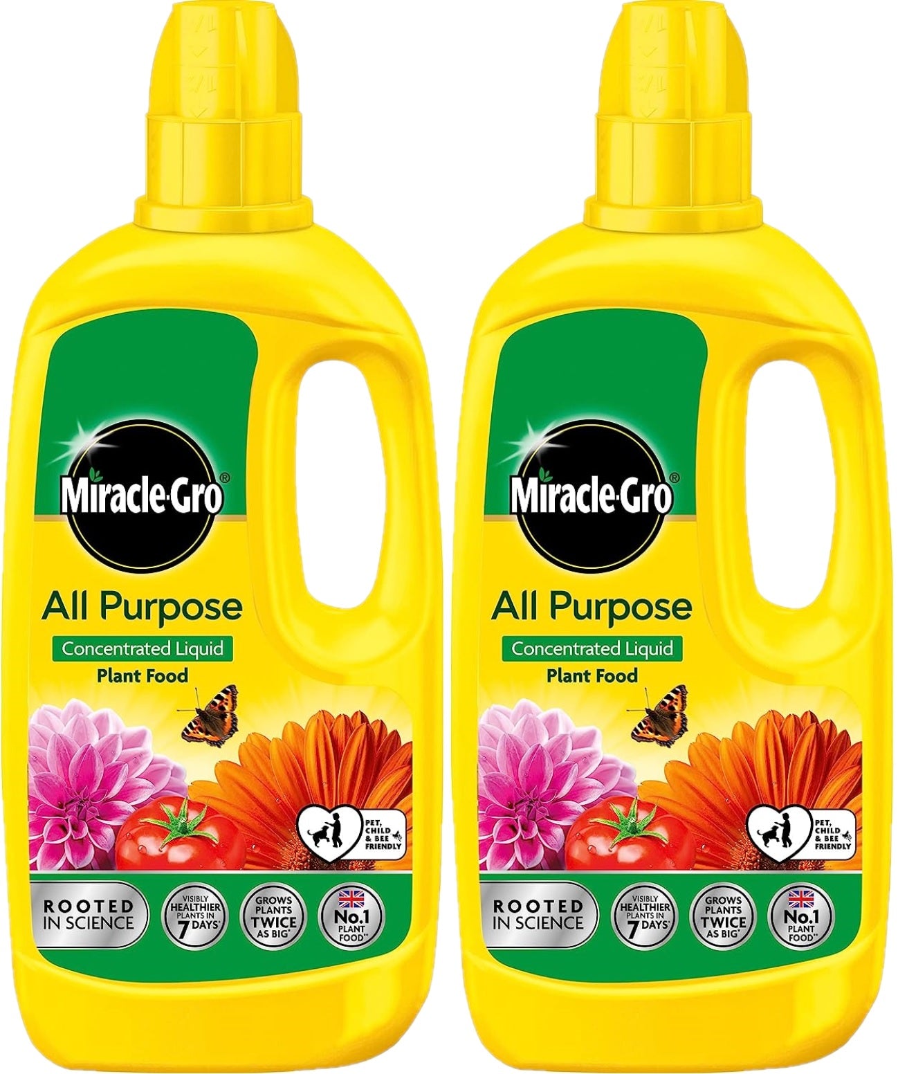 Miracle-Gro All Purpose Liquid Concentrated Plant Food 800ml Pack of 2