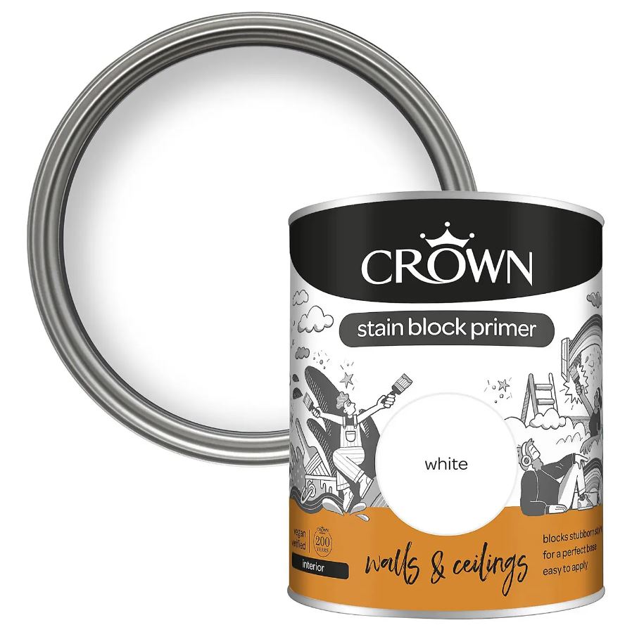 Crown Stain Block Primer White - 750ml