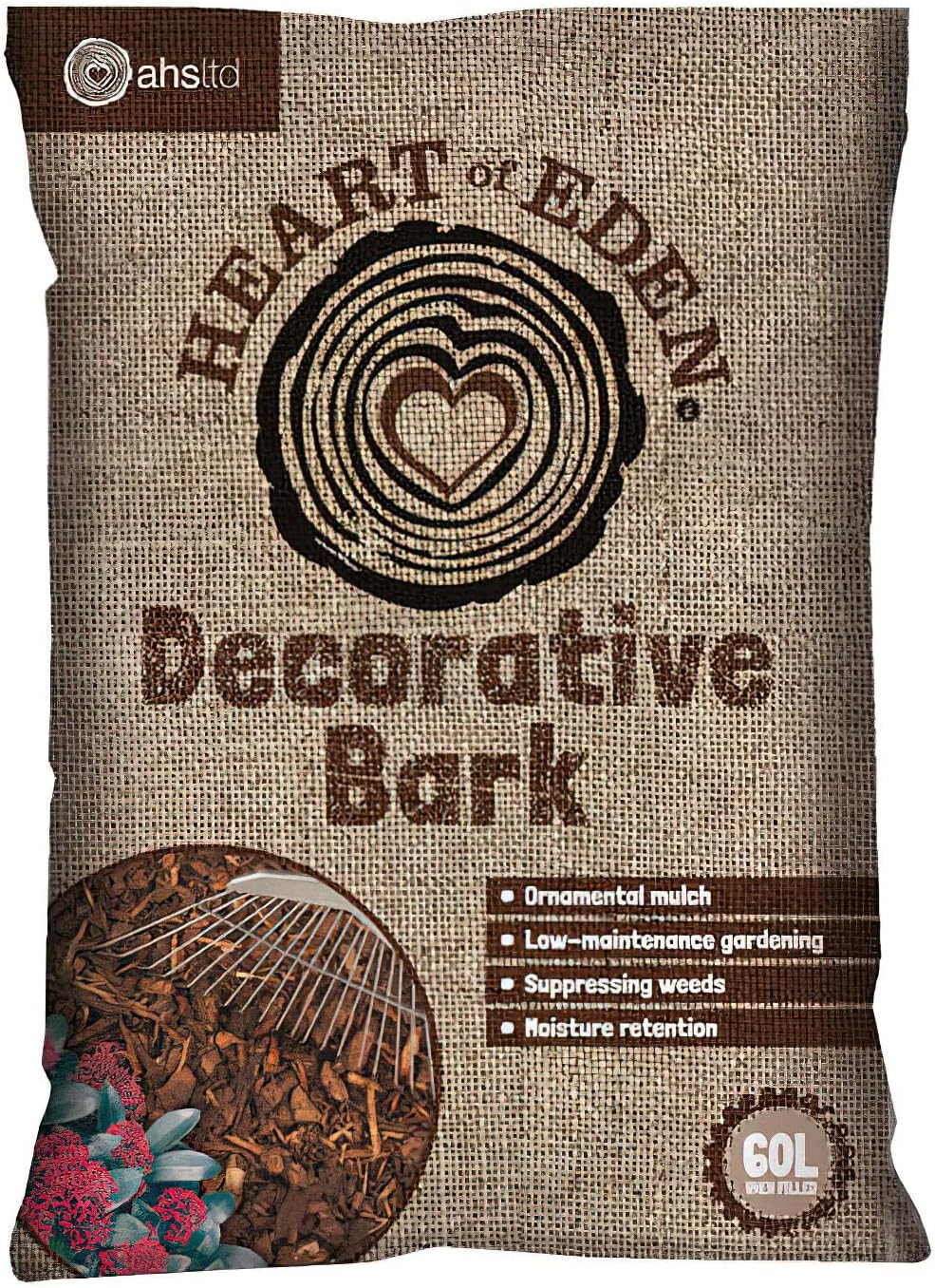 Heart of Eden Decorative Bark, 60L