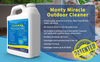 Monty Miracle Fast Patio Cleaner - 4 x 5L Outdoor Surface Cleaner for Patio, Decking, Fencing + More