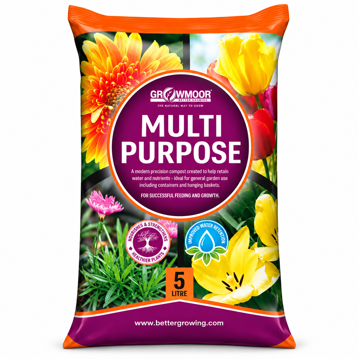 Growmoor Multi Purpose Compost 5L Bag