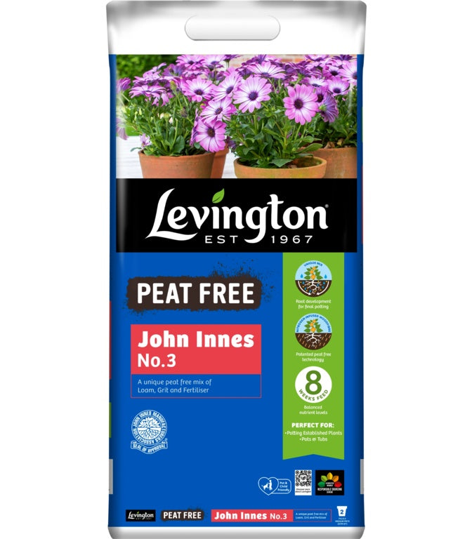 Levington Peat Free John Innes No 3 Compost 10L