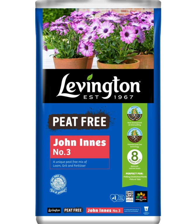 Levington Peat Free John Innes No 3 Compost 25L