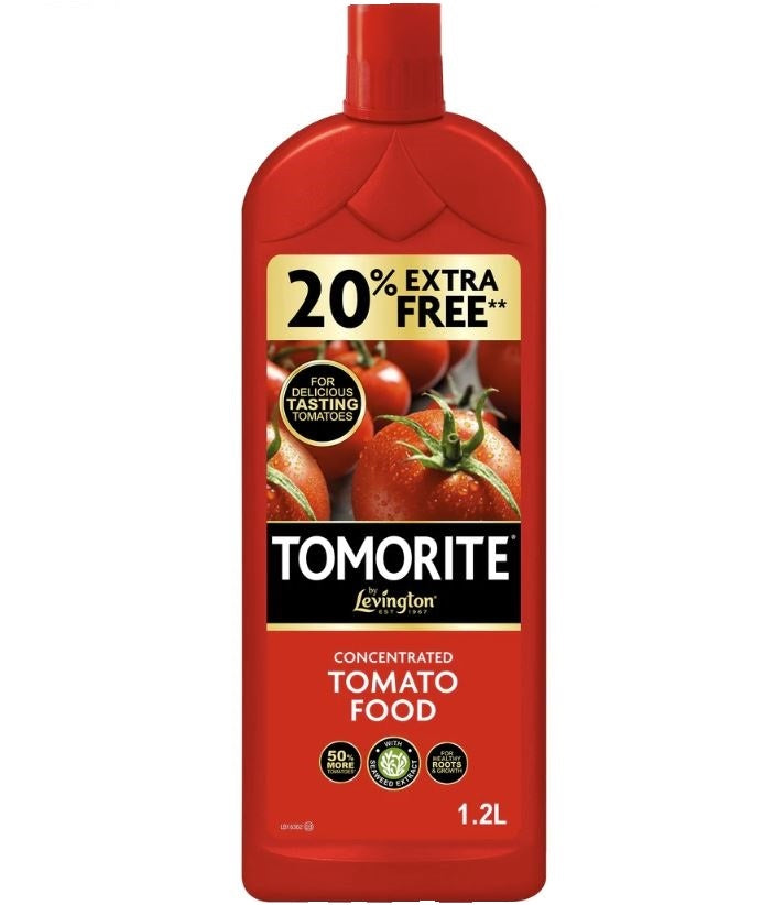 Levington Tomorite Concentrated Tomato Food Fertiliser Extra Fill 1.2L