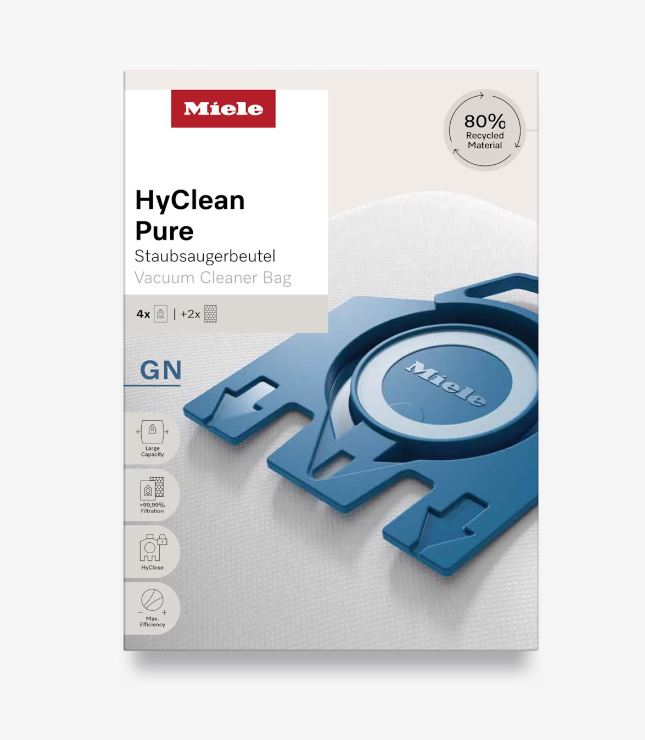 Miele HyClean GN 3D Efficiency Dustbags for Classic, Complete, S2000, S5000, and S8000 Series