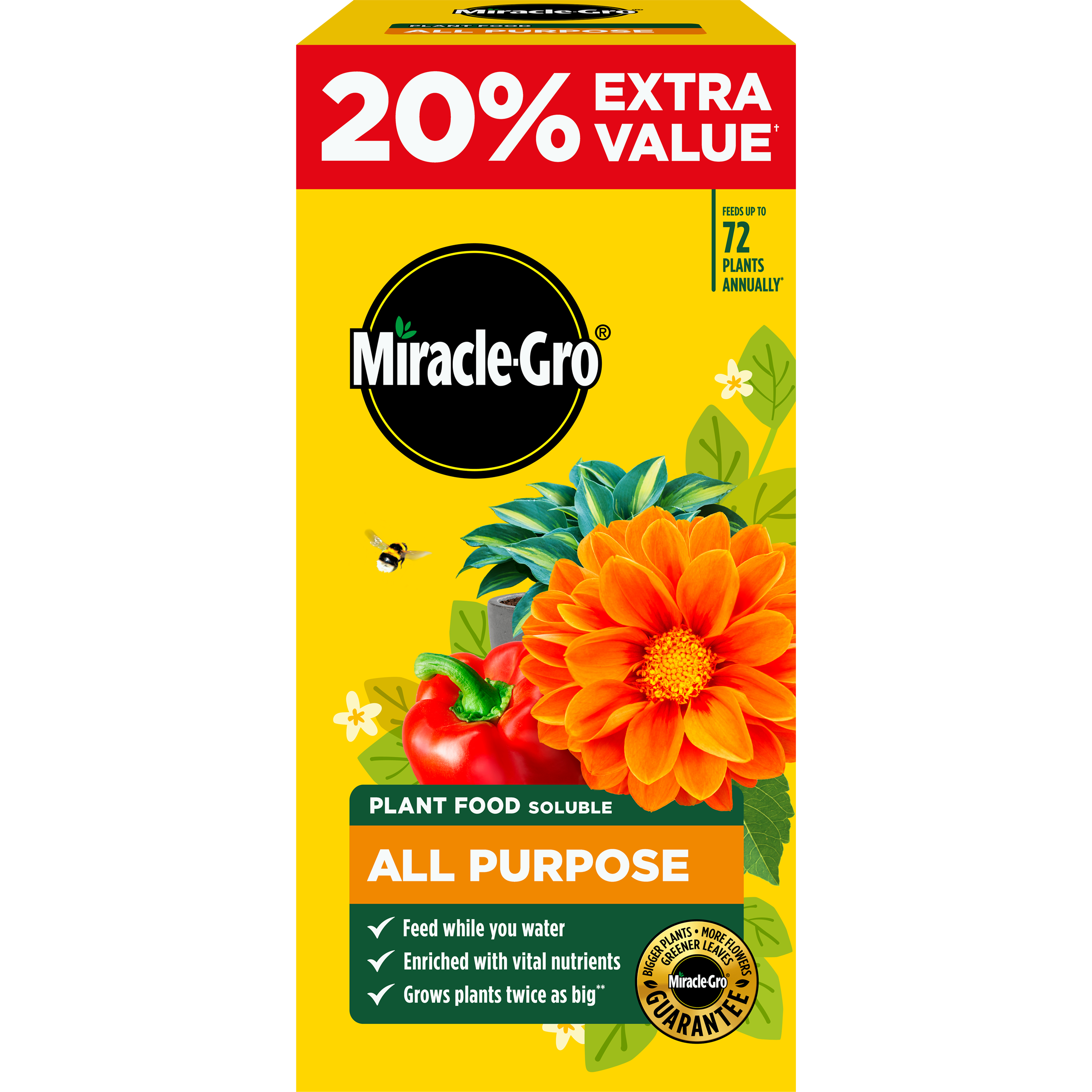 Miracle-Gro All Purpose Plant Food 1kg + 20% Free, 1.2kg