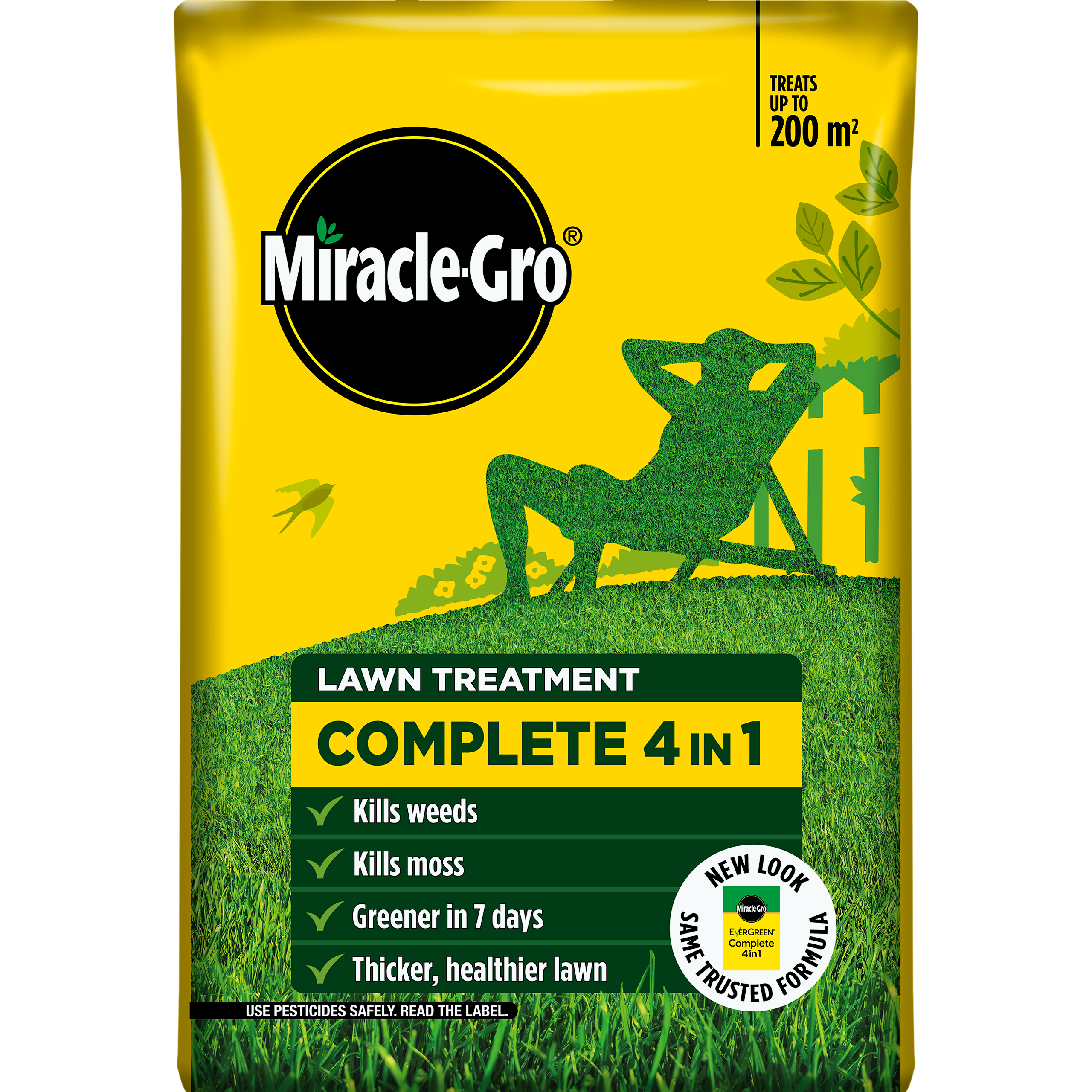 Miracle-Gro Complete 4-in-1 Lawn Food 200m2 7kg Lawn Food Weed & Moss Control