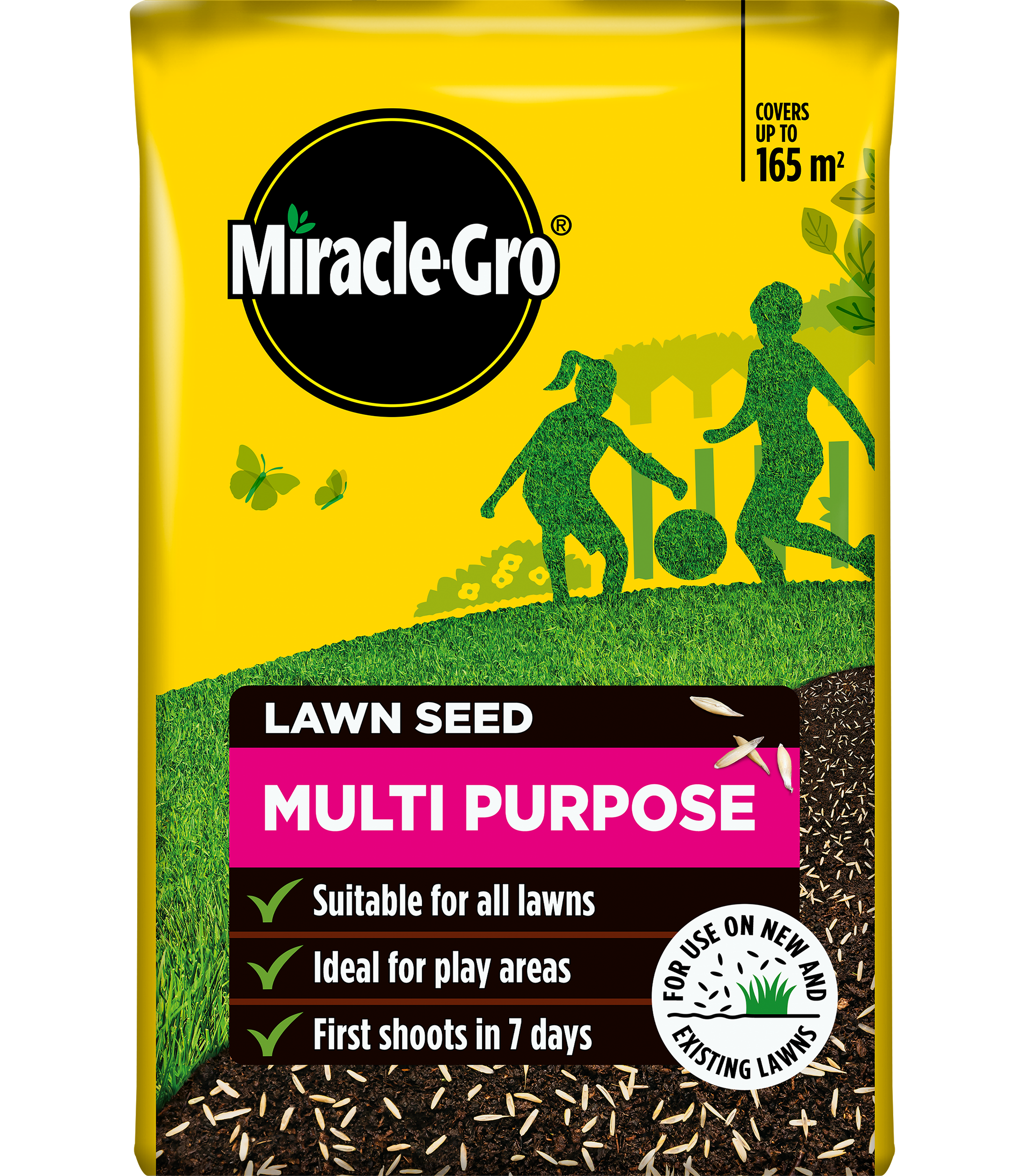Miracle-Gro Multi Purpose Lawn Grass Seed 165m2 5kg