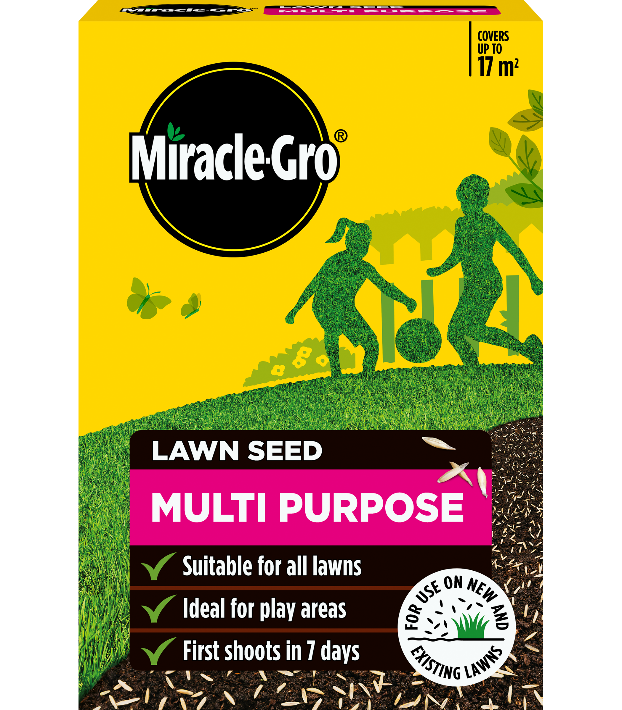 Miracle-Gro Multi Purpose Lawn Grass Seed 17m2 500g