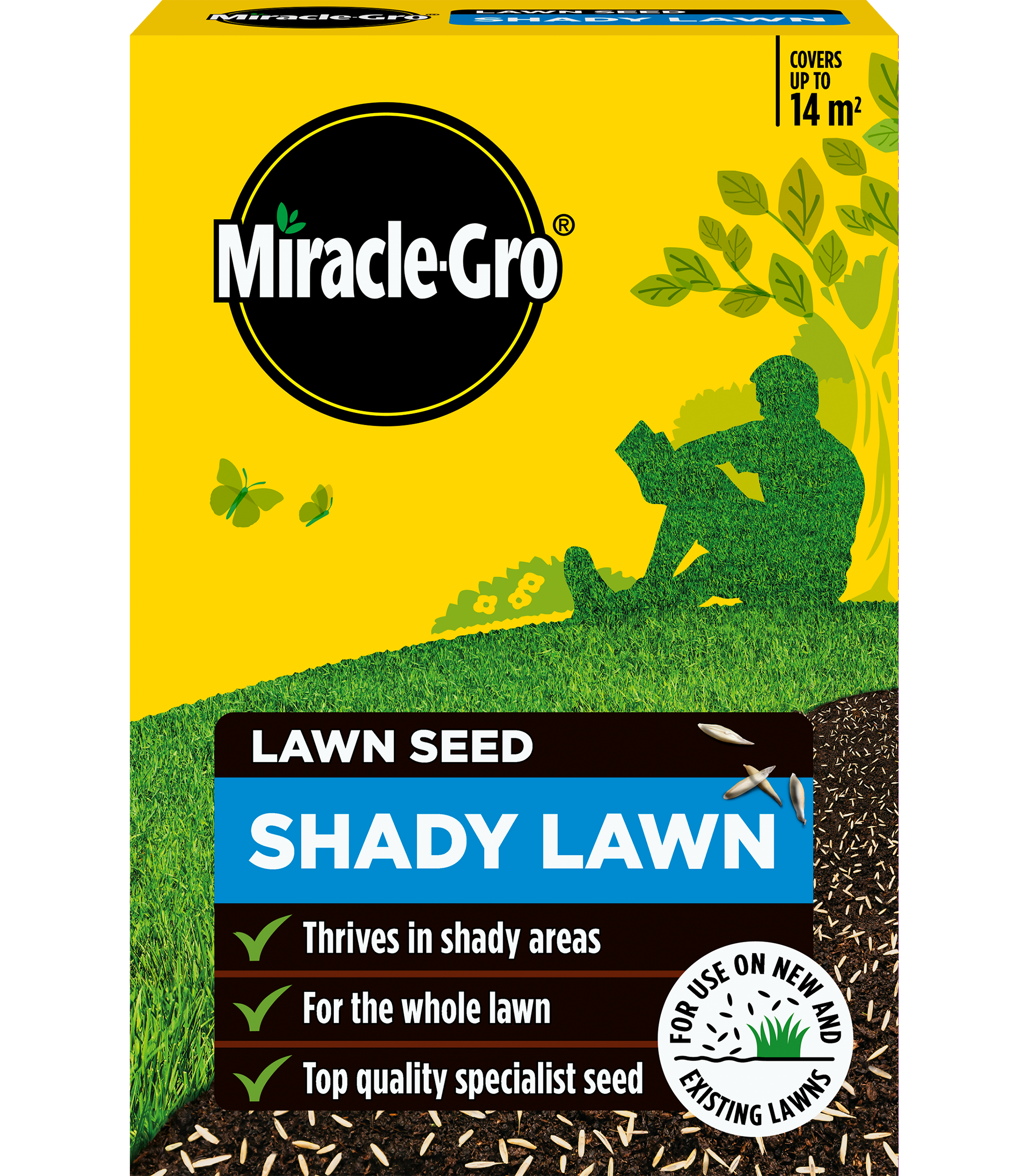 Miracle-Gro Shady Lawn Grass Seed 14m2 420g