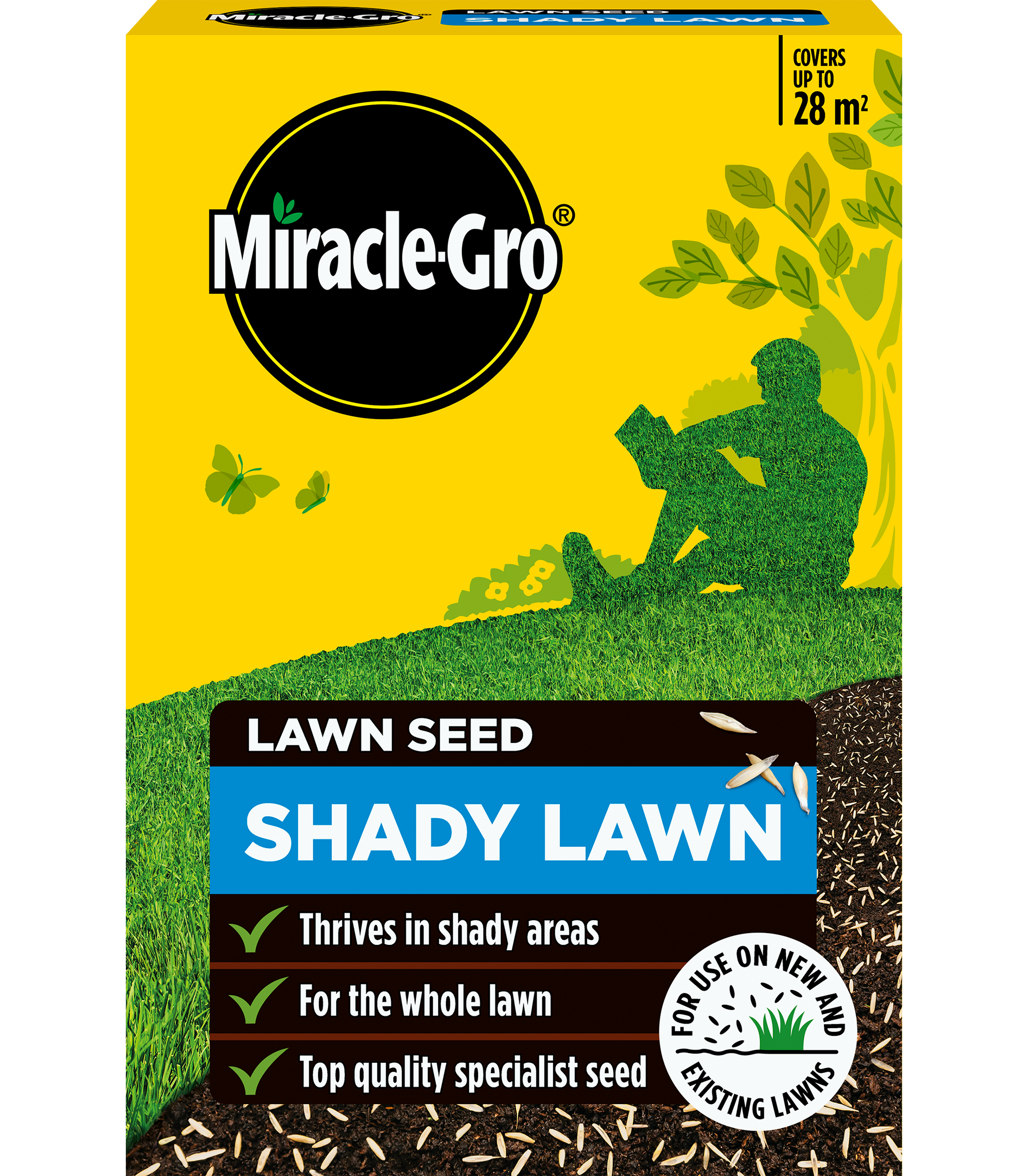 Miracle-Gro Shady Lawn Grass Seed 28m2 840g