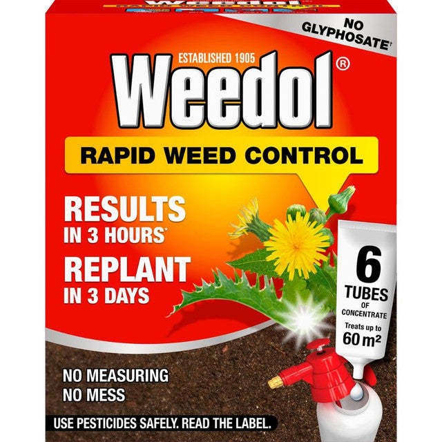 Weedol Rapid Weed Control - 6 Tube