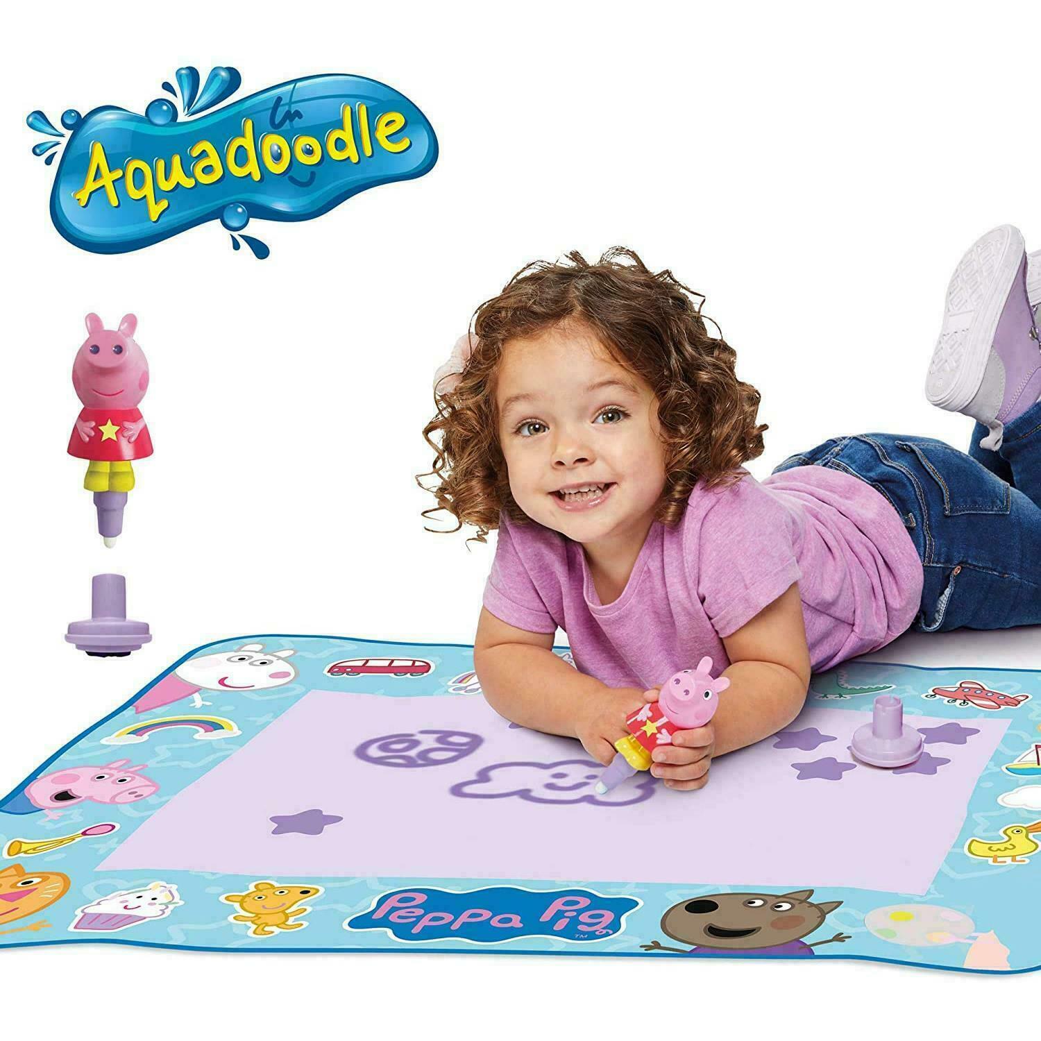 Tomy Aquadoodle Peppa Pig Water Doodle Mat, Colouring & Drawing Game, 18 Months+