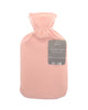 LARGE 1L NATURAL RUBBER HOT WATER BOTTLE WITH WARM KNITTED FLEECE FAUX FUR COVER