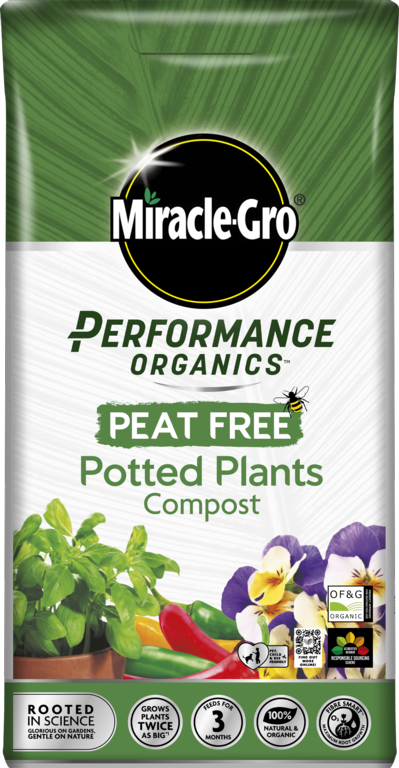 Miracle-Gro Performance Organic Peat Free Potted Plants Compost 10L