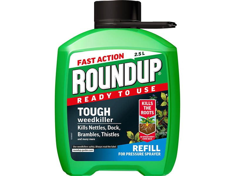 Roundup Tough Mini Refill Ready To Use Weedkiller 2.5L