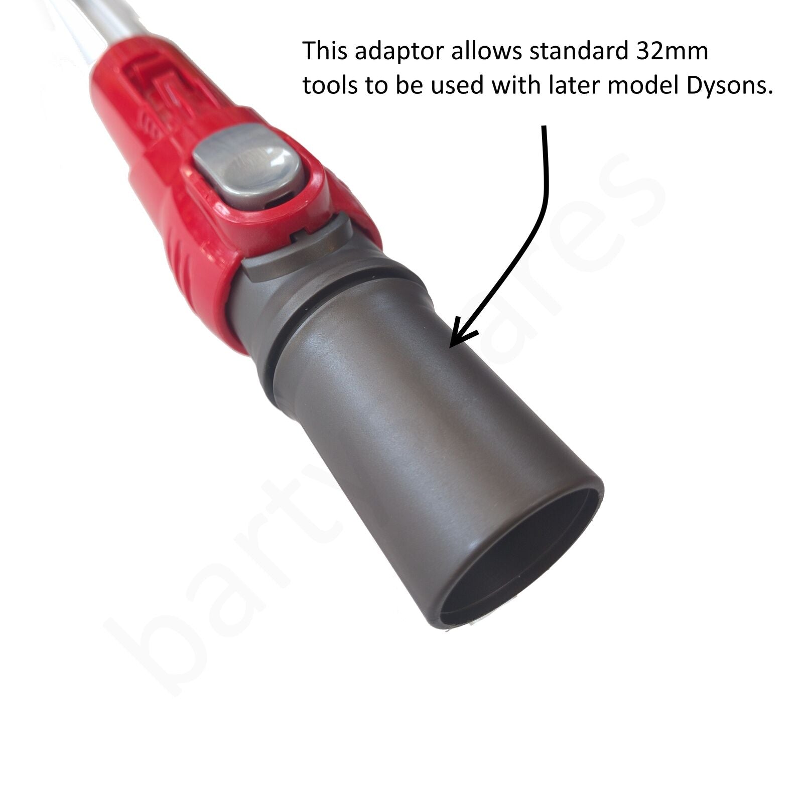 Compatible Universal Dyson Conversion Adaptor Tool from Specialist Dyson Fitting to Standard 32mm Fitting