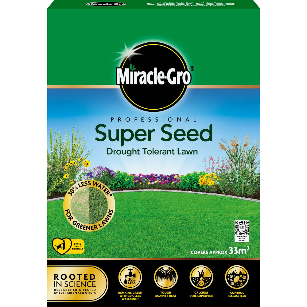 Miracle-Gro Professional Super Seed Drought Tolerant Lawn - 33m2 - 1kg