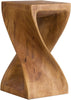 Something Different Table, Honey Brown Wood, 28 x 28 x 51 cm Ex Display