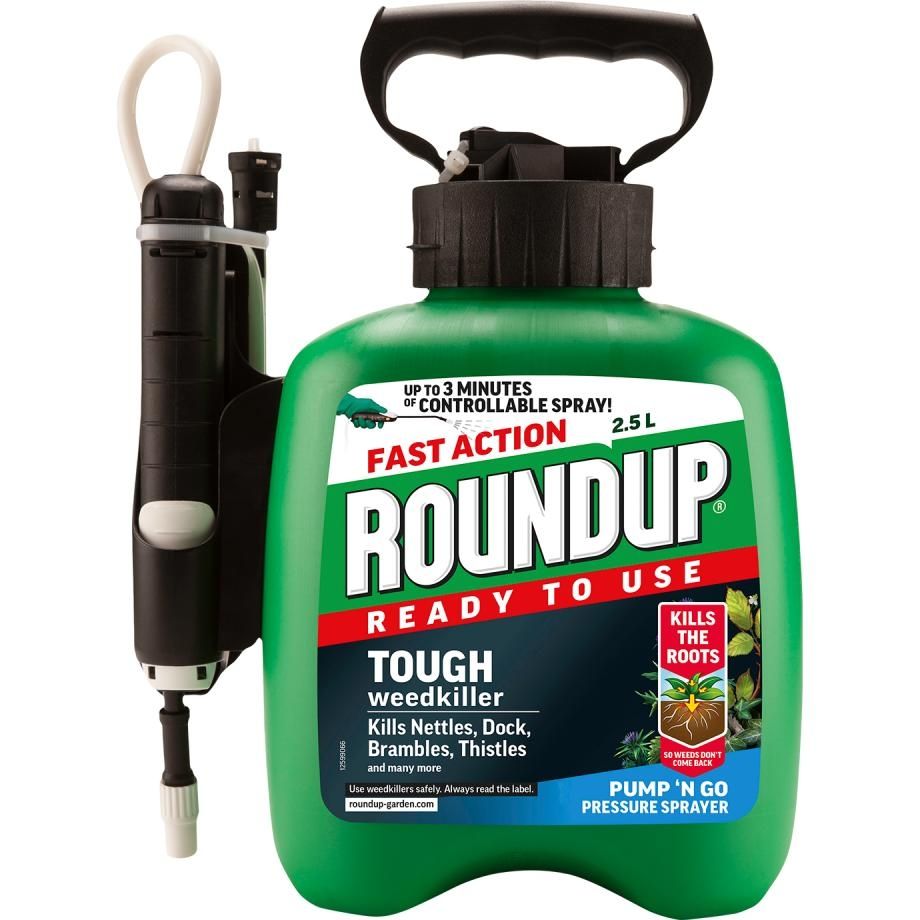 Roundup Tough Pump & Go Ready To Use Weedkiller 2.5L